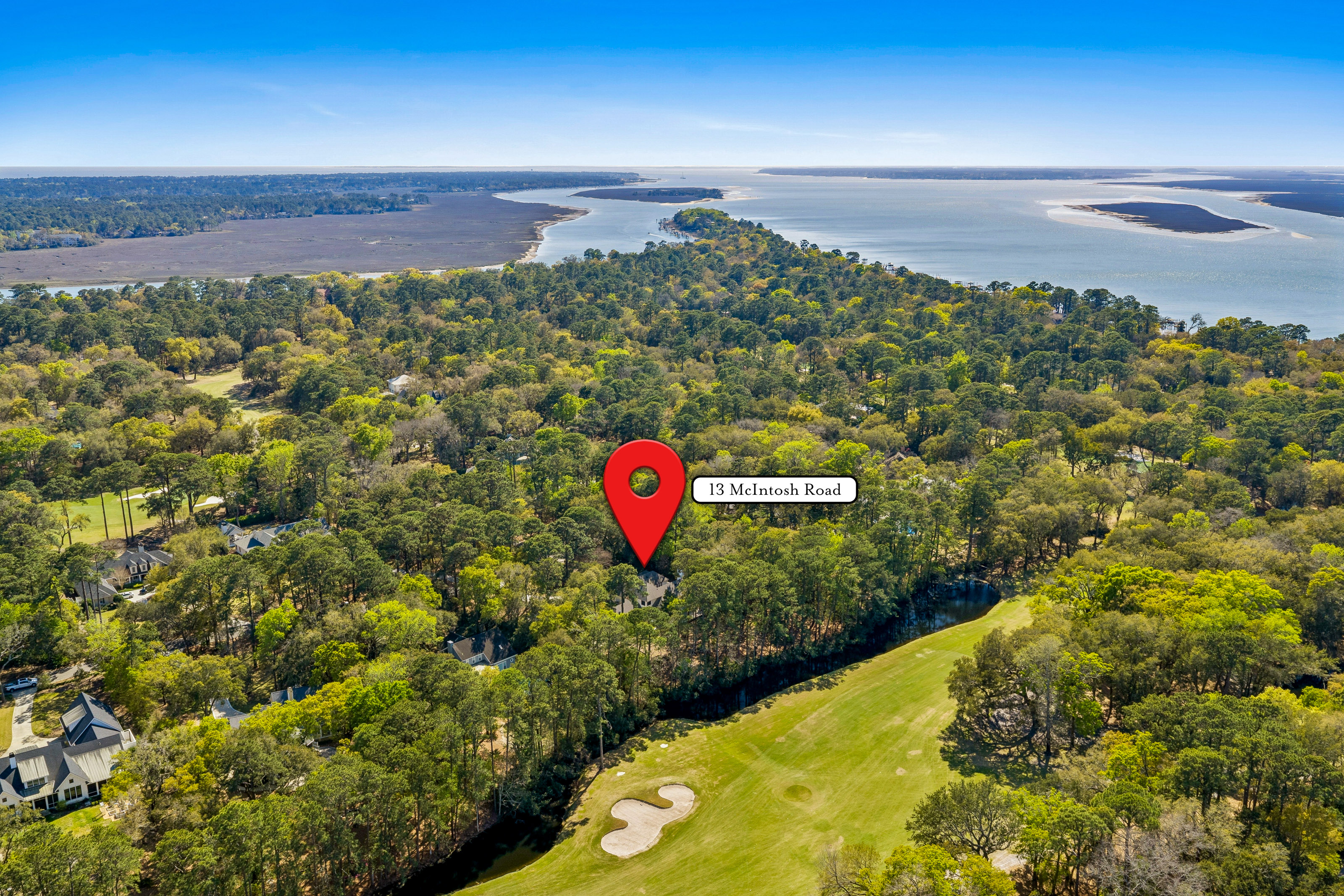 Aerial view — 13 McIntosh Road, Spanish Wells