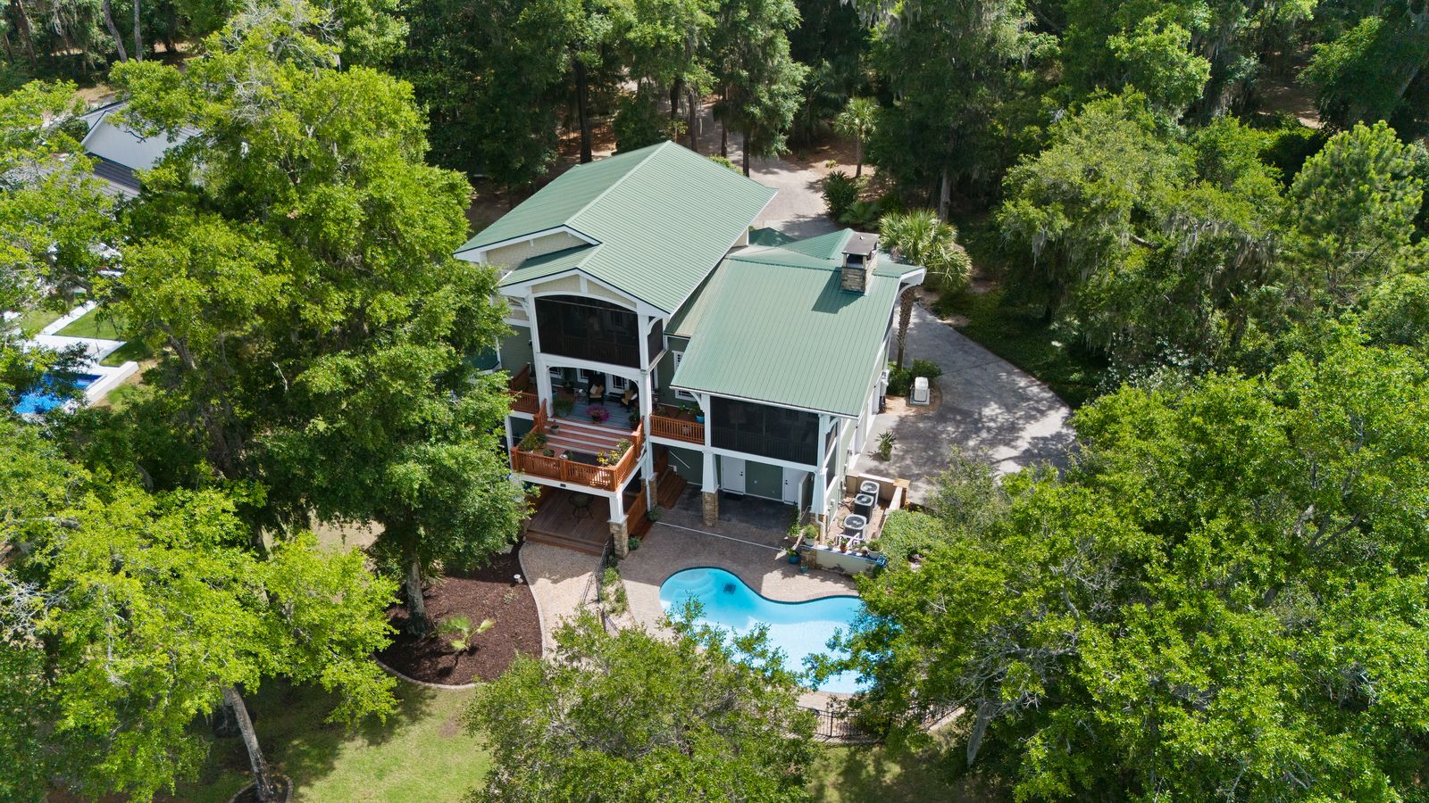 Aerial view — 14 Comfort Point, St. Helena Island
