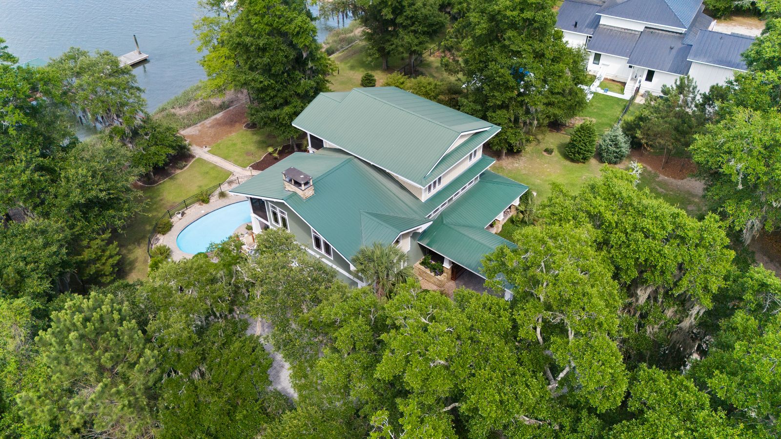 Aerial view — 14 Comfort Point, St. Helena Island