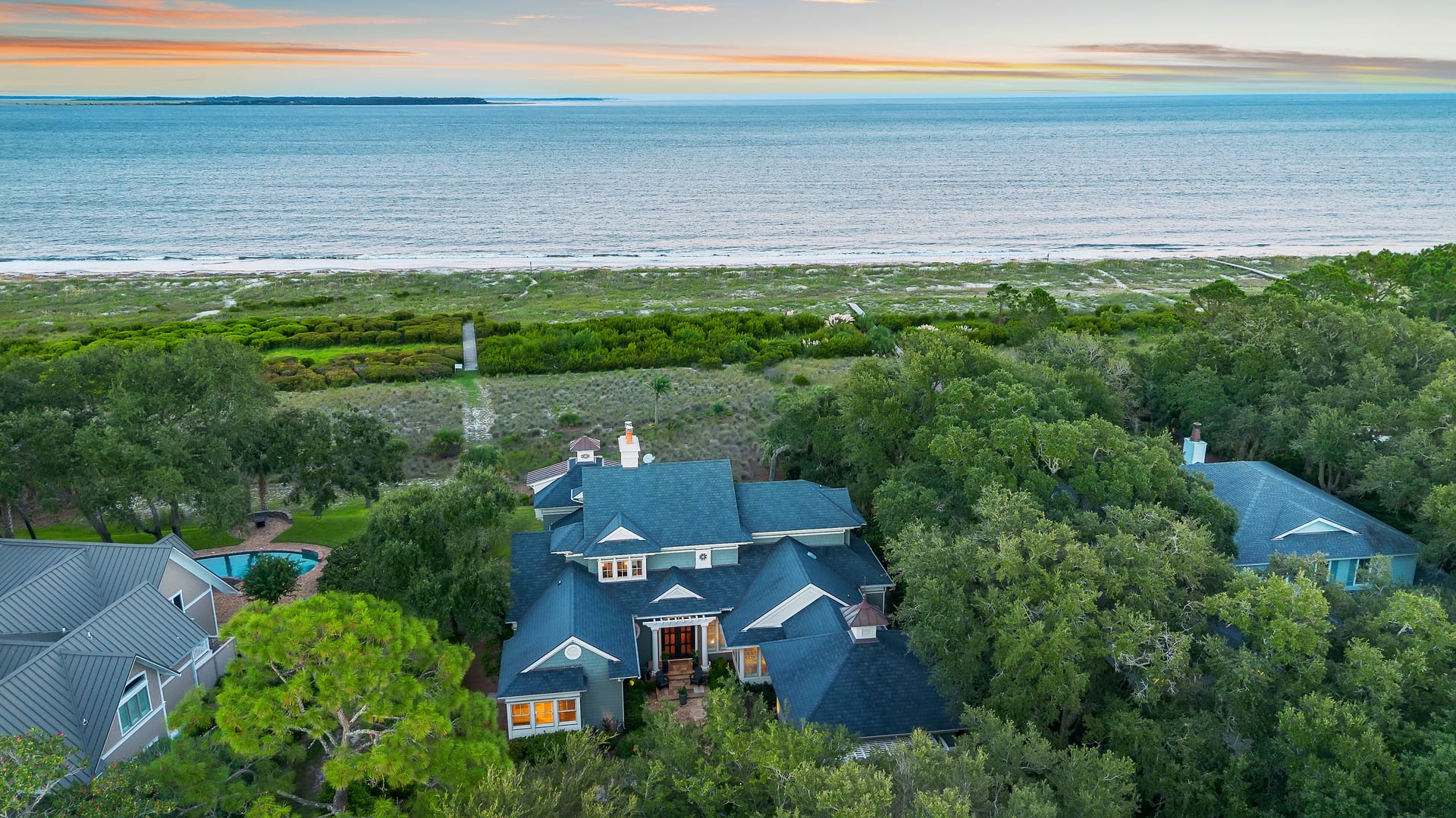 Aerial view — 52 N Port Royal Drive, Port Royal