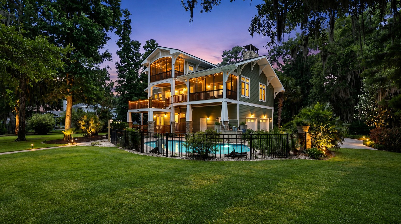 Rear exterior — 14 Comfort Point, St. Helena Island
