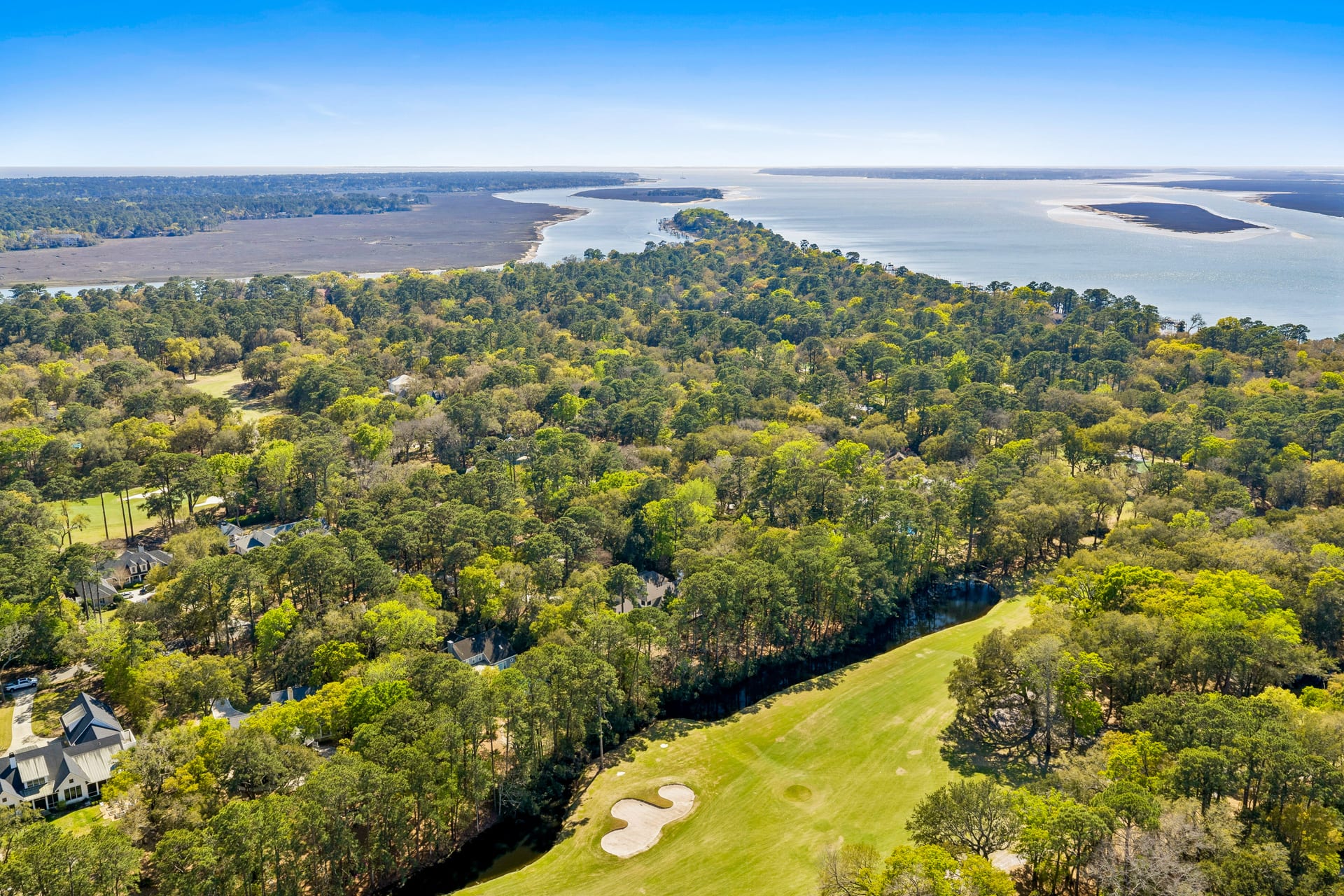 Aerial view — 13 McIntosh Road, Spanish Wells