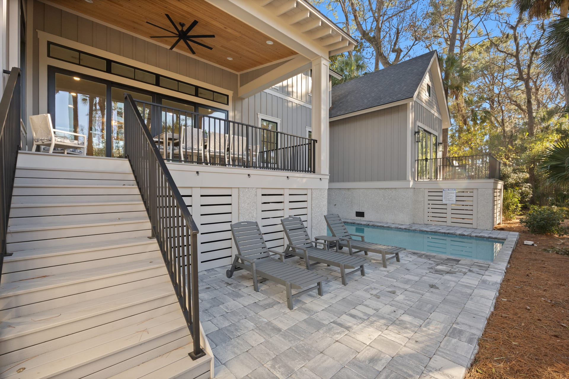 Rear exterior — 34 Tupelo Road, Sea Pines