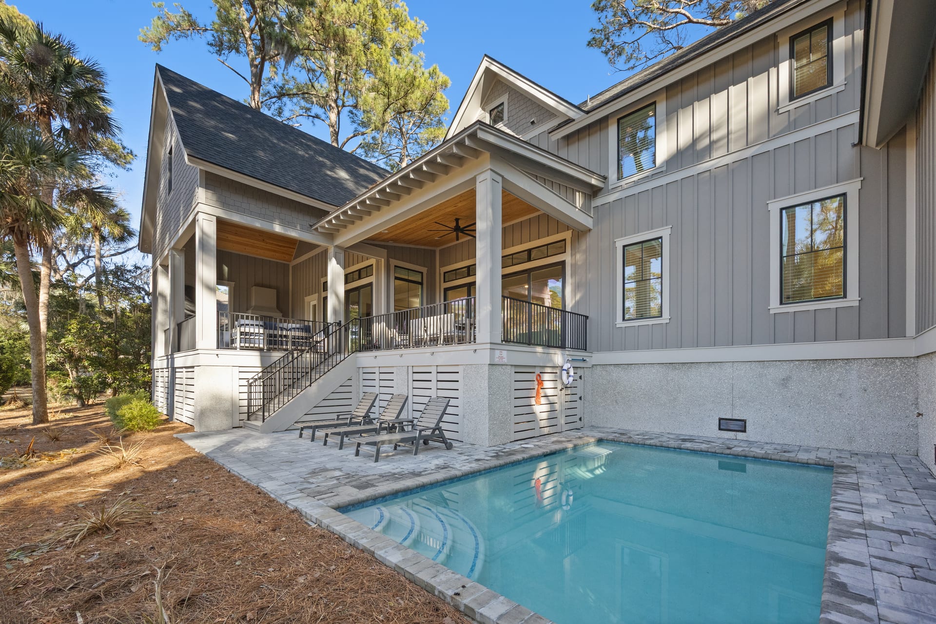 Rear exterior — 34 Tupelo Road, Sea Pines