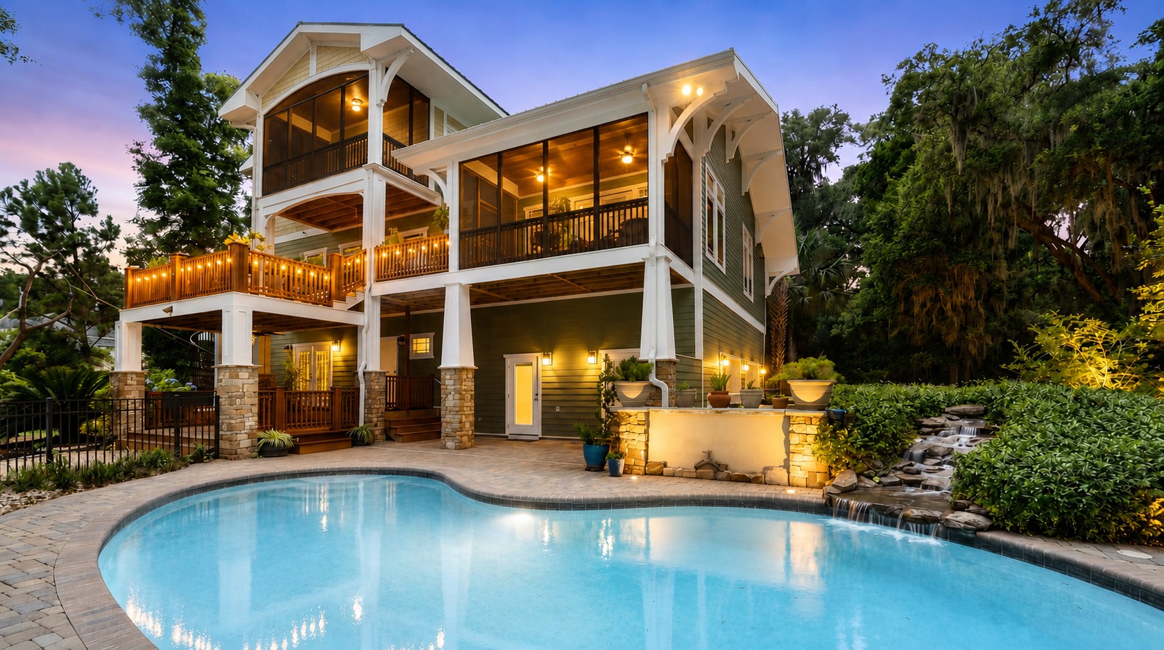 Rear exterior — 14 Comfort Point, St. Helena Island